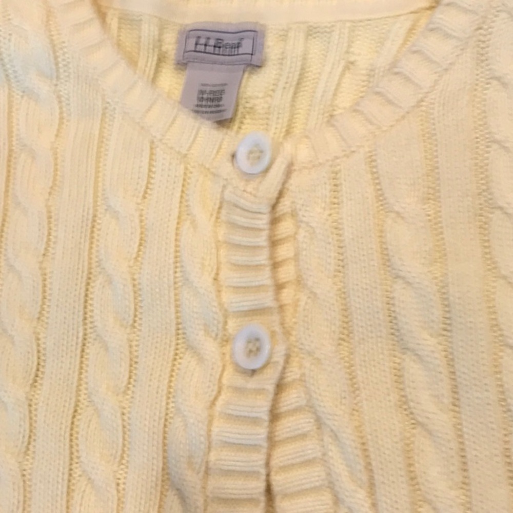 Cable knit 100% cotton sweater